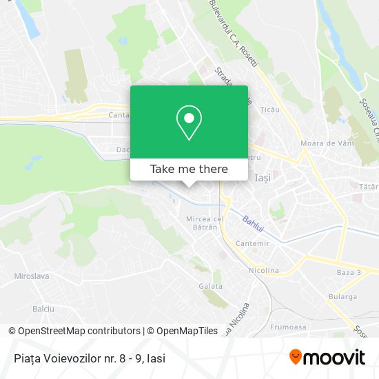 Piața Voievozilor nr. 8 - 9 map
