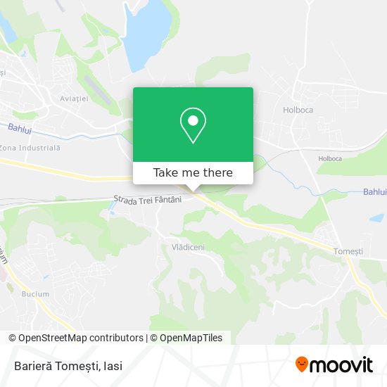 Barieră Tomești map