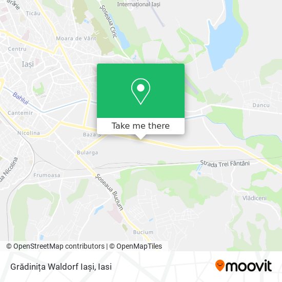 Grădinița Waldorf Iași map