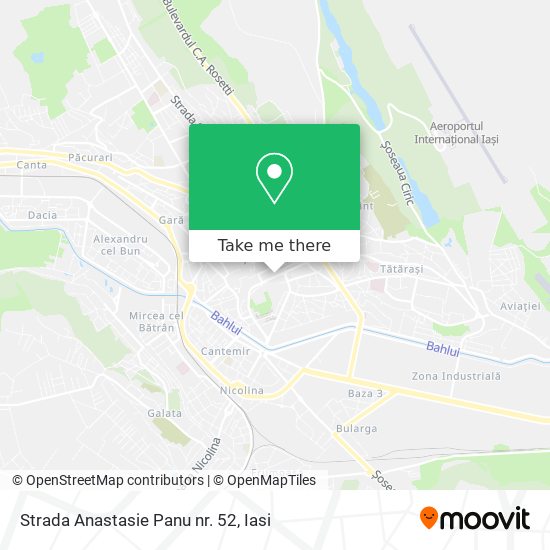 Strada Anastasie Panu nr. 52 map