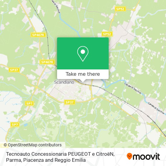 How To Get To Tecnoauto Concessionaria Peugeot E Citroen In Scandiano By Bus
