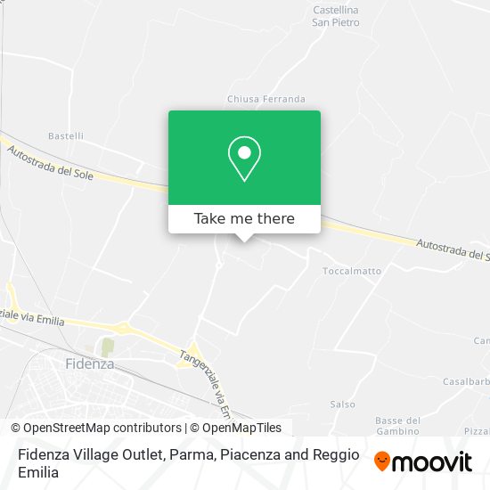 Карта Fidenza Village Outlet