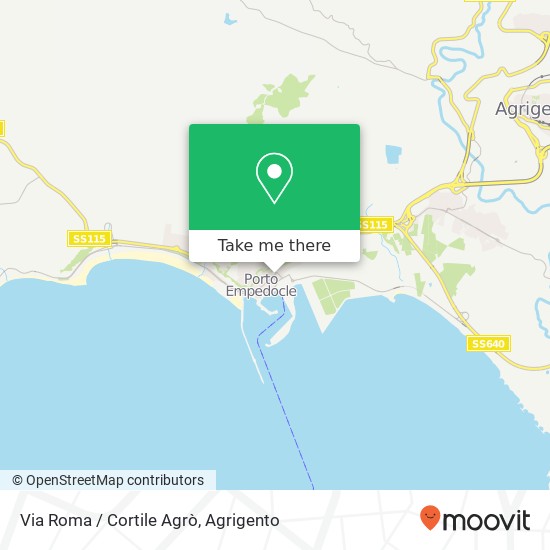 Via Roma / Cortile Agrò map