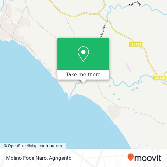 Molino Foce Naro map