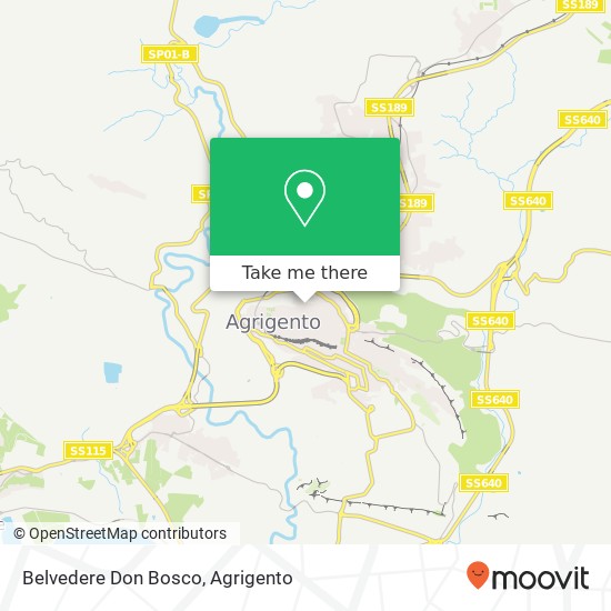 Belvedere Don Bosco map