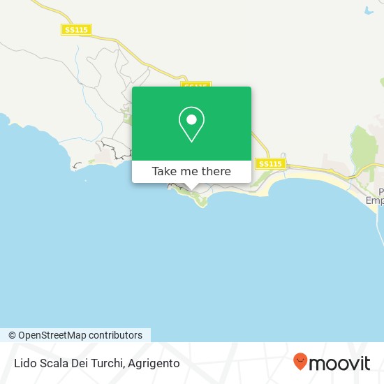 Lido Scala Dei Turchi map