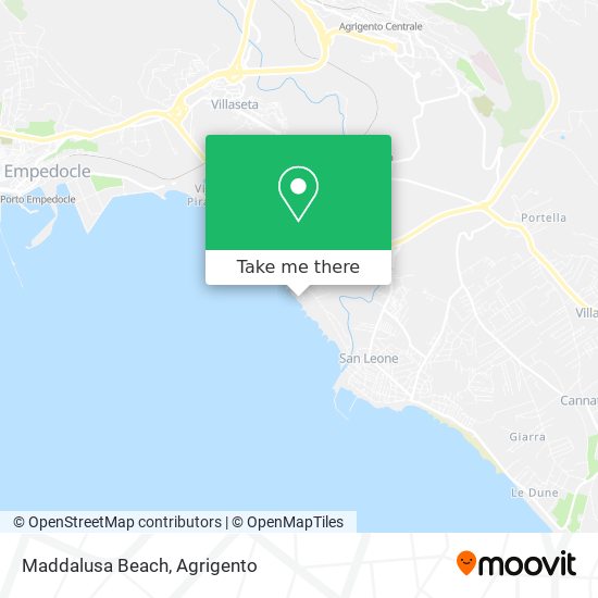 Maddalusa Beach map