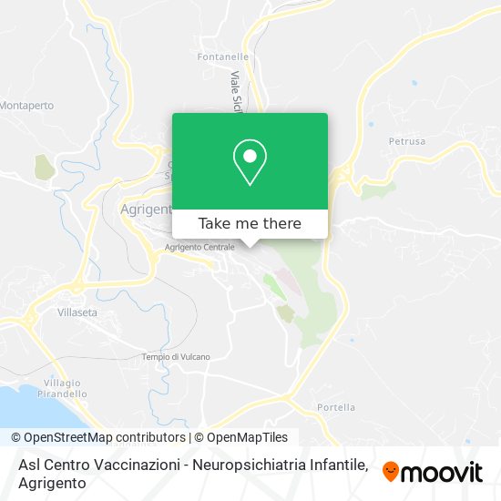 Asl Centro Vaccinazioni - Neuropsichiatria Infantile map