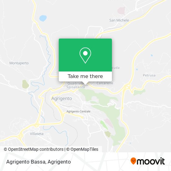Agrigento Bassa map