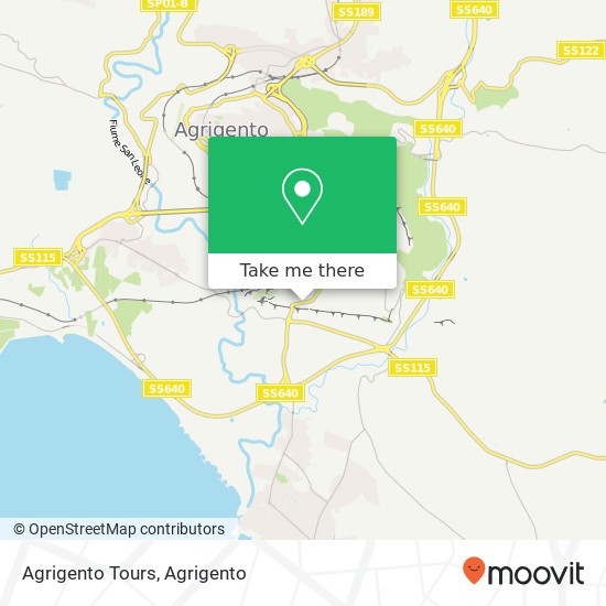 Agrigento Tours map