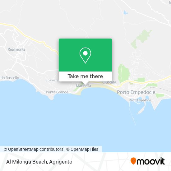 Al Milonga Beach map
