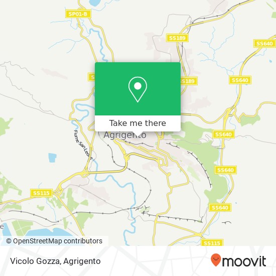 Vicolo Gozza map