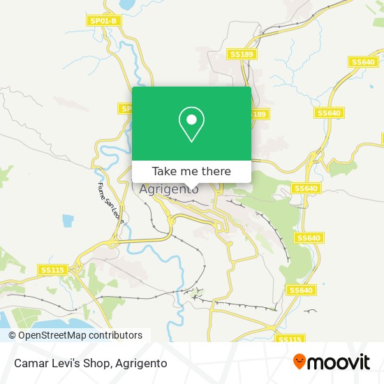 Camar Levi's Shop map