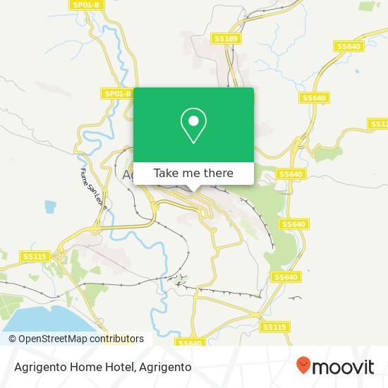 Agrigento Home Hotel map