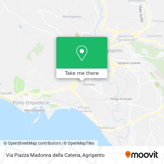 Via Piazza Madonna della Catena map