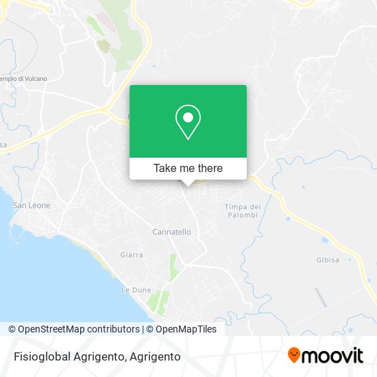 Fisioglobal Agrigento map