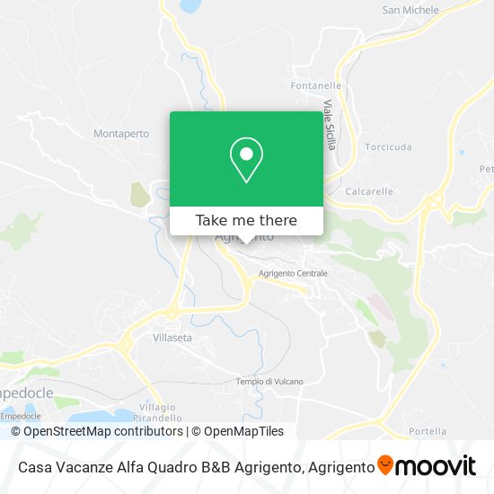 Casa Vacanze Alfa Quadro B&B Agrigento map