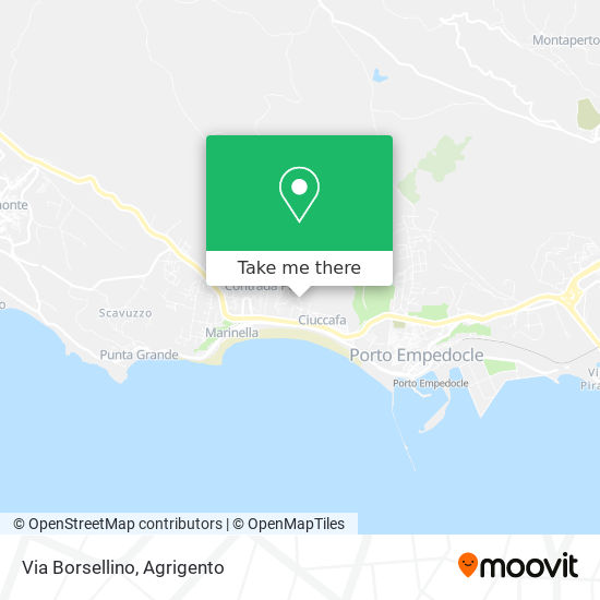 Via Borsellino map