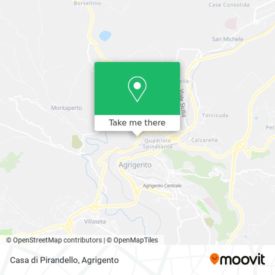 Casa di Pirandello map
