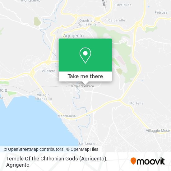 Temple Of the Chthonian Gods (Agrigento) map