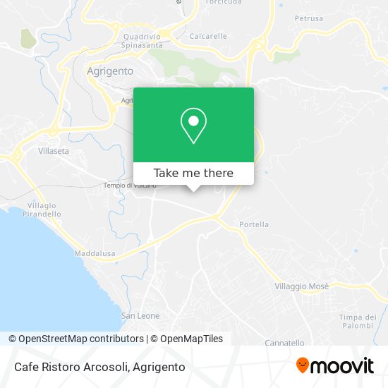 Cafe Ristoro Arcosoli map