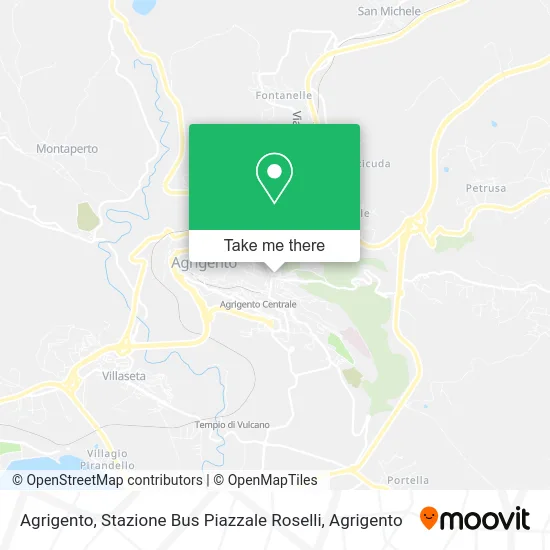 Agrigento, Stazione Bus Piazzale Roselli map
