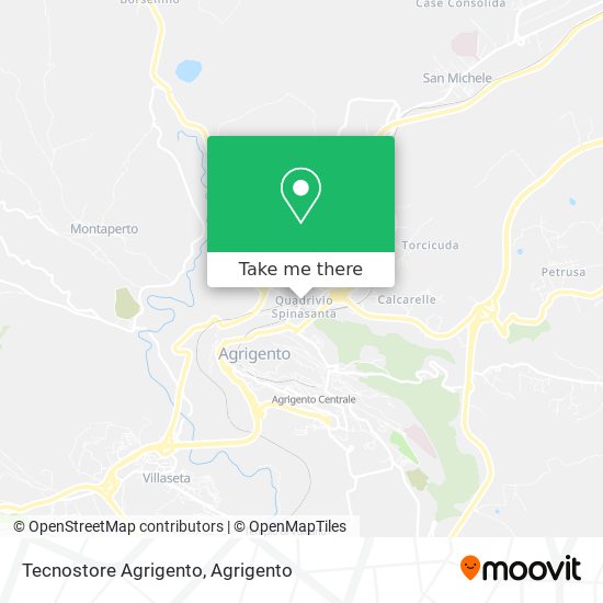 Tecnostore Agrigento map