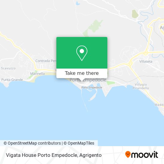 Vigata House Porto Empedocle map