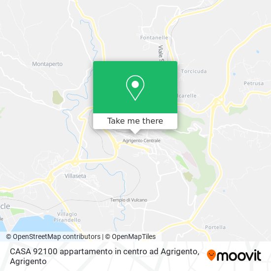 CASA 92100 appartamento in centro ad Agrigento map