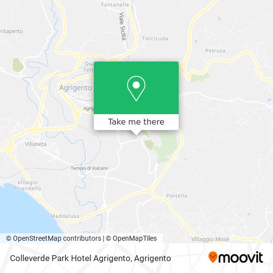 Colleverde Park Hotel Agrigento map