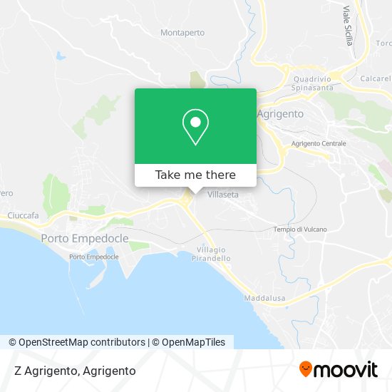 Z Agrigento map