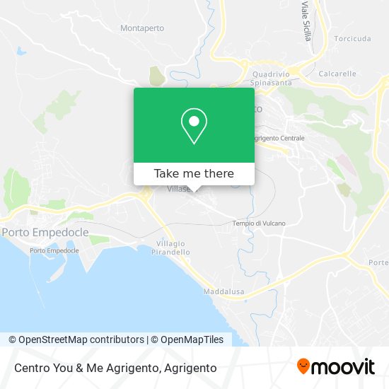 Centro You & Me Agrigento map