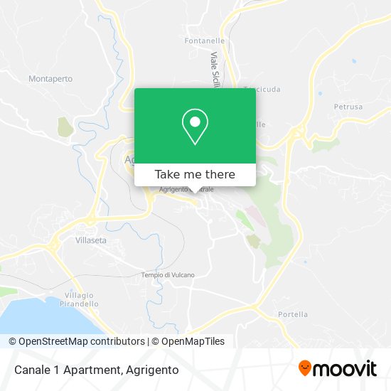 Canale 1 Apartment map