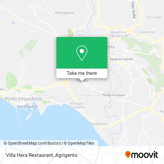 Villa Hera Restaurant map