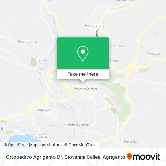 Ortopedico Agrigento Dr. Giovanna Callea map