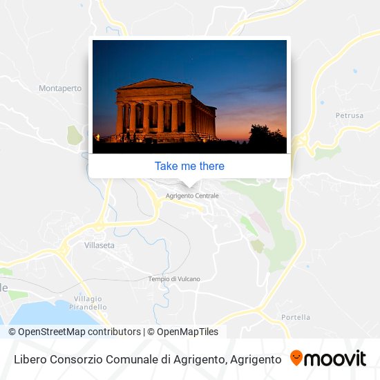 Libero Consorzio Comunale di Agrigento map