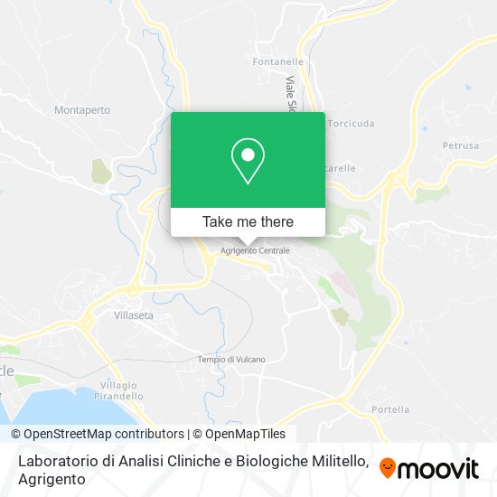 Laboratorio di Analisi Cliniche e Biologiche Militello map