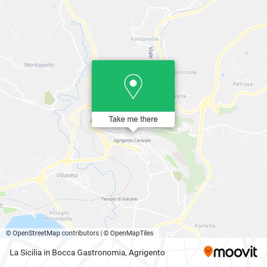 La Sicilia in Bocca Gastronomia map