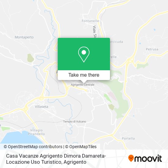 Casa Vacanze Agrigento Dimora Damareta-Locazione Uso Turistico map