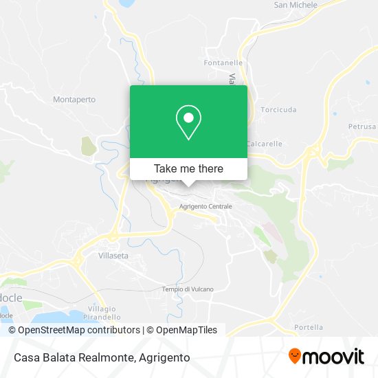 Casa Balata Realmonte map