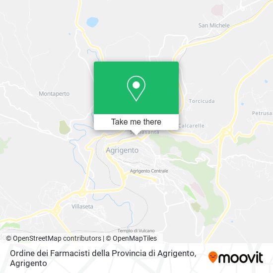 Ordine dei Farmacisti della Provincia di Agrigento map