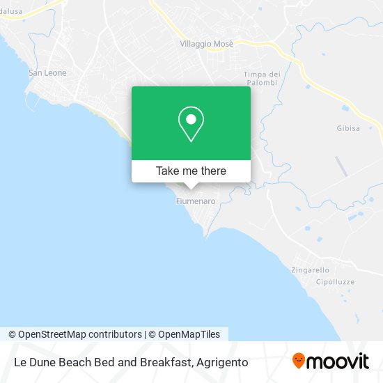 Le Dune Beach Bed and Breakfast map
