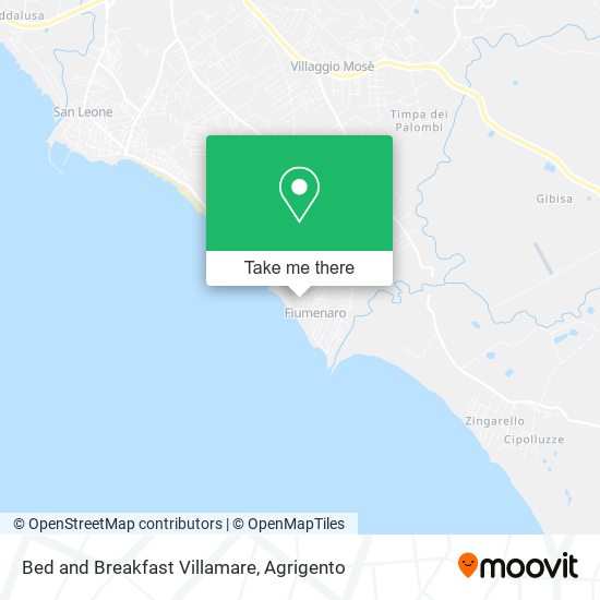 Bed and Breakfast Villamare map