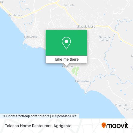 Talassa Home Restaurant map