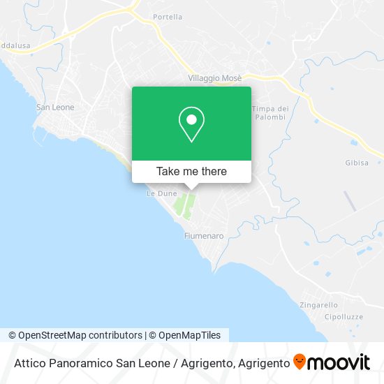 Attico Panoramico San Leone / Agrigento map