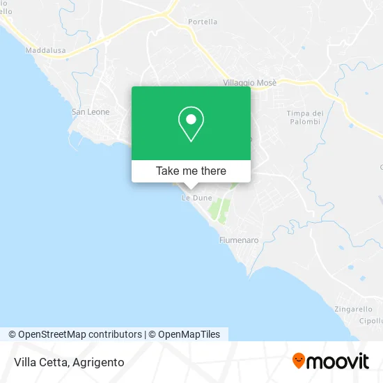Cetta Villa map