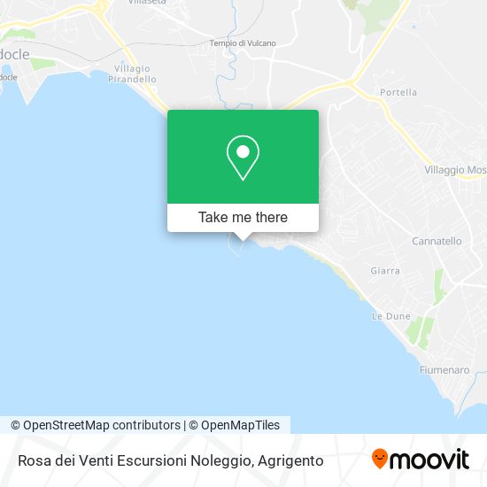 Rosa dei Venti Escursioni Noleggio map