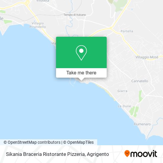 Sikania Braceria Ristorante Pizzeria map