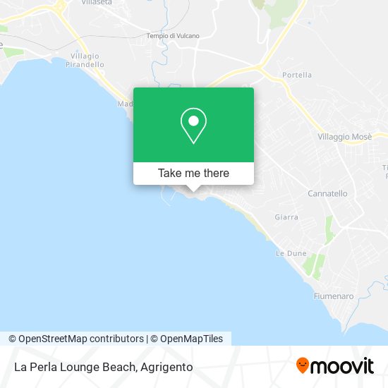 La Perla Lounge Beach map