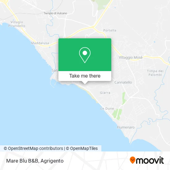 Mare Blu B&B map